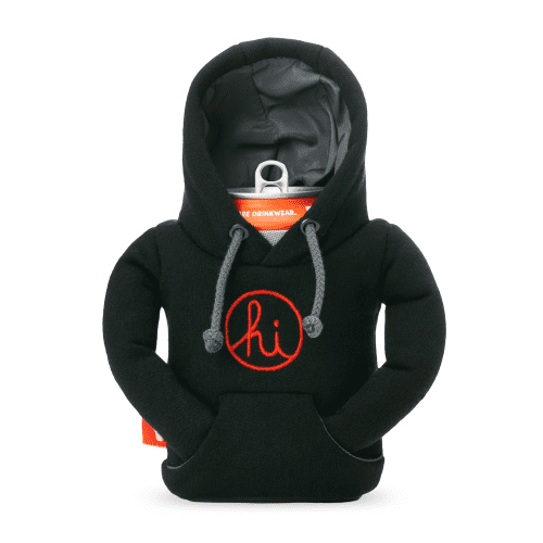 Da In4mation Hoodie - Puffin Drinkwear drink sleeves #color_black-pewter-red