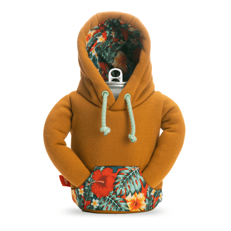 The Hoodie - Puffin Drinkwear drink sleeves #color_honey-brown-island-time