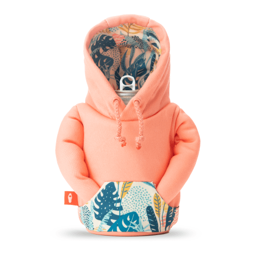 The Aloha Hoodie Salmon Beige Palm 1